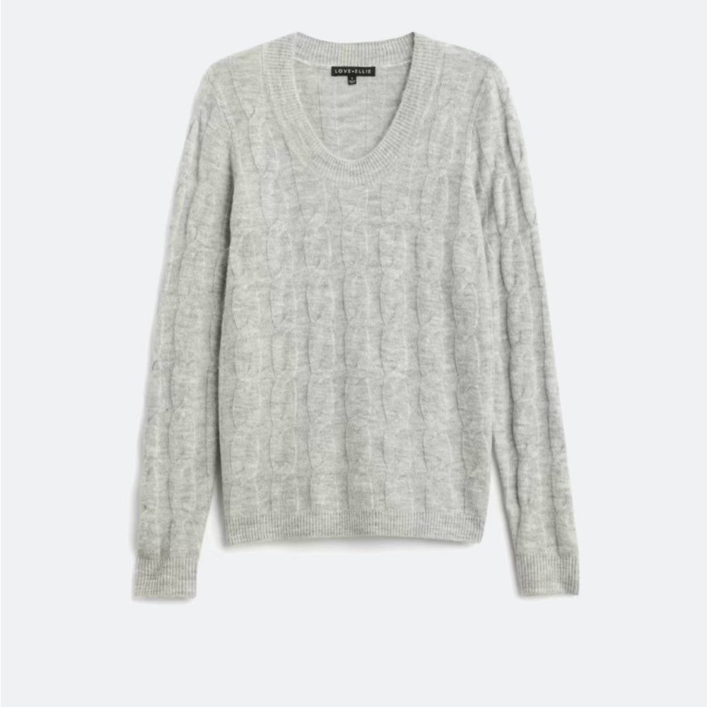 Like New! Gray V-Neck Sweater Fine Knit